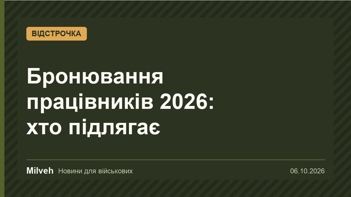 Бронювання працівників 2026: хто підлягає і як працює бронювання через Дію